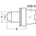 Vlakken-spanhouder DIN 69893A weldon span-d. 6 mm HSK-A63 uitkraaglengte 65 mm m