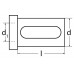 Reduceerbus vorm 2 borings-d. 16 mm buiten-d. 25 mm inspanlengte 46 mm PROMAT