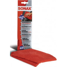 Microvezeldoek rood L400xB400mm 89 % polyester, 11 % polyamide SONAX