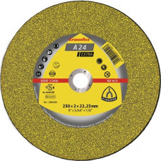 Doorslijpschijf A 24 extra D115x2,5mm gebogen staal gat 22,23 mm KLINGSPOR