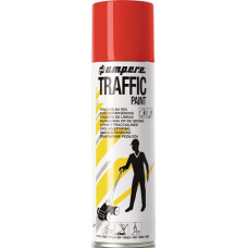 Bodemmarkeringsspray TRAFFIC PAINT 500ml rood AMPERE