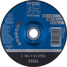 Afbraamschijf SG steel D180xS7,2mm gebogen staal gat 22,23 mm PFERD