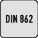 Werkplaatsschuifmaat DIN 862 300 mm met meetpunten snavellengte 90 mm PROMAT
