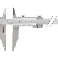 Werkplaatsschuifmaat DIN 862 1000 mm met meetpunten snavellengte 150 mm PROMAT