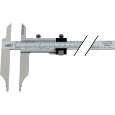 Werkplaatsschuifmaat DIN 862 300 mm met meetpunten en fijninstelling snavellengt