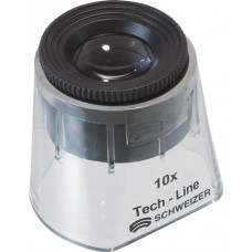 Staande loep Tech-Line vergroting 10x fix lenzen-d. 30 mm SCHWEIZER