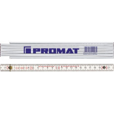 Duimstok lengte 2 m mm/cm EG III beukenhout wit PROMAT