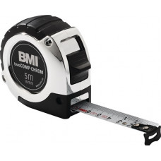 Rolbandmaat chroom lengte 8 m breedte 25 mm mm/cm EG II kunststof automatic BMI