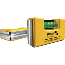Waterpas Pocket PRO Magnetic 7cm aluminium geel ± 1mm/m met magneet STABILA