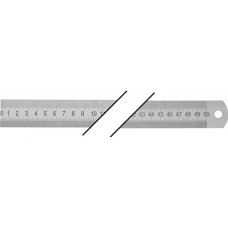 Stalen liniaal lengte 500 mm staal buigzaam verdeling A = mm/ mm PROMAT