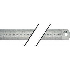 Stalen liniaal lengte 1000 mm staal buigzaam verdeling A = mm/mm HELIOS PREISSER