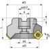 Vlakfrees nominale-d. 50 mm vernikkeld met interne koeling snedeaantal 4 SE.. 12