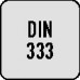 Centreerboor DIN 333 vorm B nominale-d. 1,25 mm HSS met beschermverzinking recht