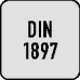 Spiraalboor DIN 1897 type UNI nominale-d. 1 mm HSS-Co TiN cilindrische schacht e