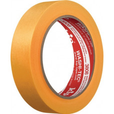 Afdekband 3808 WASHI-TEC® Premium Goldkrepp® glad geel lengte 50m breedte 18mm