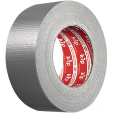 Textielversterkte tape 326 zilver lengte 50m breedte 72mm rol KIP