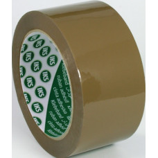 Verpakkingsplakband PP F29 bruin lengte 66 m breedte 50 mm wiel IKS