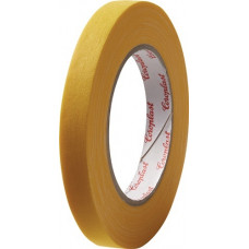 Textielversterkte tape 800 geel lengte 25 m breedte 15 mm wiel COROPLAST