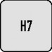 Handruimer DIN 206 H7 vorm B nominale-d. 8 mm HSS spiraalgroef PROMAT