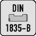 Spiebaanfrees DIN 844 type N nominale-d. 7 mm HSS-Co8 TiCN DIN 1835 B snedeaanta