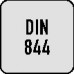 Spiebaanfrees DIN 844 type W nominale-d. 8 mm HSS-Co8 DIN 1835 B snedeaantal 3 l