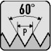 Handdraadtapset DIN 2181 M6x0,75 mm HSS ISO2 (6H) 2 delig PROMAT