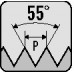 Handdraadtapset DIN 5157 G 1/4 inch HSS ISO 228 2 delig PROMAT