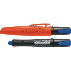 Marker visor permanent blauw watervast PICA