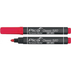 Permanentmarker classic rood streepbreedte 1-4 mm ronde punt PICA