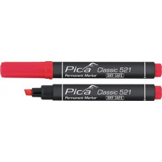 Permanentmarker classic rood streepbreedte 2-6 mm spitse punt PICA