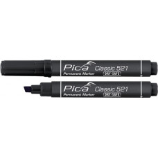 Permanentmarker classic zwart streepbreedte 2-6 mm spitse punt PICA