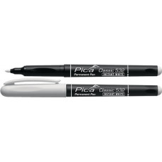 Permanentmarker INSTANT WHITE wit streepbreedte 1-2 mm stift met clip PICA