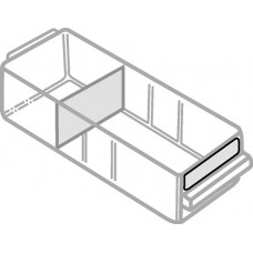 Etikettenset 24 stuks B87xH18mm voor ladetype B wit / helder RAACO