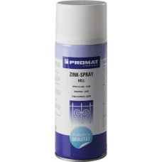 Zinkspray licht 400 ml wit aluminium spuitbus PROMAT CHEMICALS