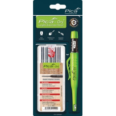 Bouwstift/merkstift voor diep gat Pica-Dry + vullingen-set kleur grafiet + vulli