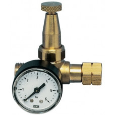 Propaandrukregelaar mini met manometer 0,5-4 bar 6 kg/h G 3/8inch LH KAYSER