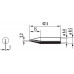 Soldeertip serie 842 beitelvormig breedte 2,2 mm 0842 CDLF/SB ERSA