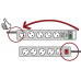 Stekkerblok Super Solid 16 A 250 V stopcontacten 5 2,5 m H05VV-F 3 x 1,5 mm² BRE
