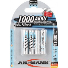 Accucel 1,2 V 1000 mAh R03-AAA-micro HR03 4 4st./blister ANSMANN