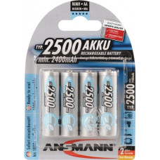 Accucel maxE 1,2 V 2500 mAh R6-AA-mignon HR6 4 4st./blister ANSMANN