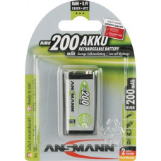 Accucel maxE 8,4V 200mAh 9V E-blok HR9V 1 1st./blister ANSMANN