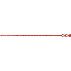 Kabelbinder CLICKTIE lengte 240mm breedte 3,8mm polyethyleen rood 100 st./zak
