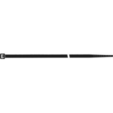 Kabelbinder lengte 100mm breedte 2,5mm polyamide 6.6 zwart 100 st./zak SAPISEL