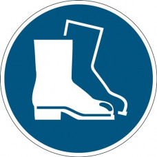 Gebodsteken ASR A1.3/DIN EN ISO 7010 voetbescherming gebruiken 430 mm R9 DURABLE