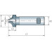 Kwartrondprofielfrees DIN 6518 B type N radius 5 mm nominale-d. 16 mm HSS-Co DIN