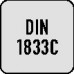 Hoekfrees DIN 1833 C type N D.25 mm 60 graden HSS-Co snedeaantal 10 MAYKESTAG