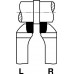 Hoekdraaibeitel DIN 4978 ISO3 16 x 10 mm links WILKE