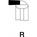 Haakdraaibeitel 10 x 10 mm rechts WILKE