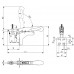 Horizontale spanner nr. 6871 maat 20 hoekpoot AMF