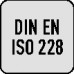 Gewindelehrdorn DIN EN ISO 228 G 7/8 Zollx14 D.30,201mm Gut/Auss.BOSS